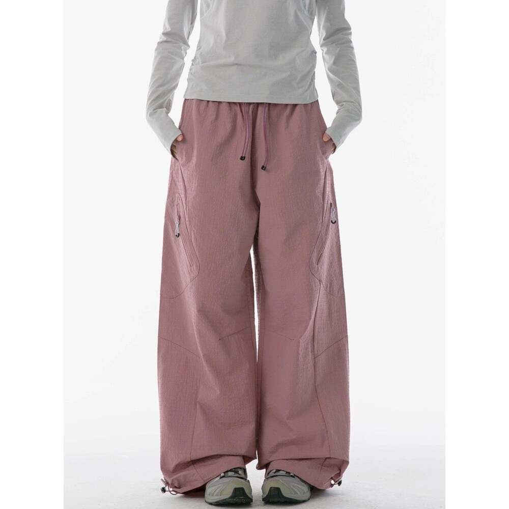 Gonggar THALAX Pink Paratrooper Pants Water Repellant Big Pockets Size XL